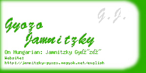 gyozo jamnitzky business card